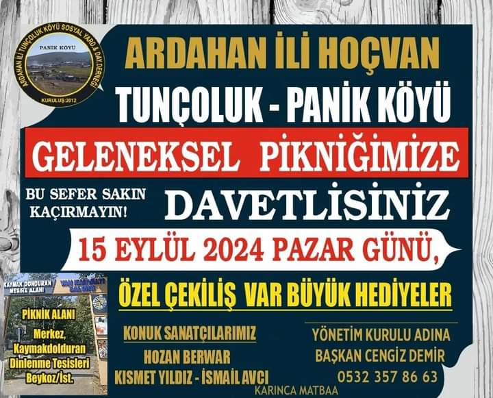 Hoçvanlılar Geleneksel Piknikte Buluşuyor!