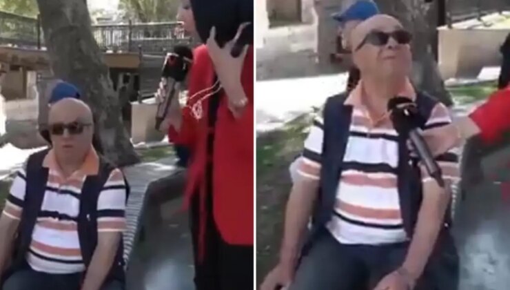Muhabir baltayı taşa vurdu! Görme engelli vatandaşla diyaloğu şaşkınlık yarattı