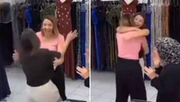 16 yıldır işlettikleri mağazada ilki yaşadılar! Çocukça sevinçleri kamerada