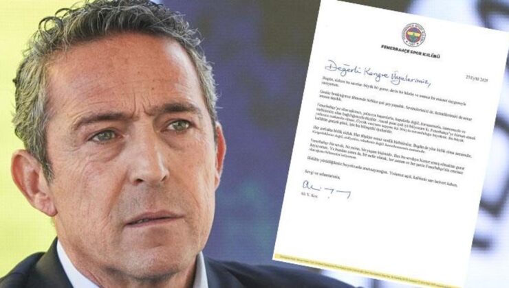Ali Koç’tan Fenerbahçe kongre üyelerine duygusal veda mektubu