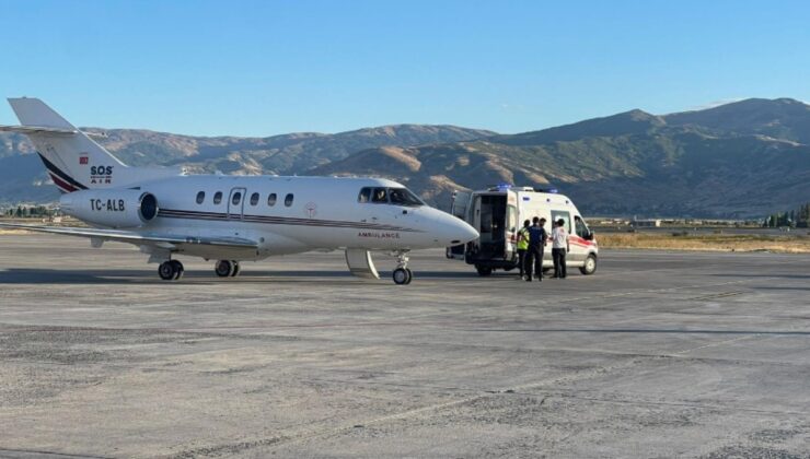 Ambulans uçak 89 yaşındaki hasta için havalandı
