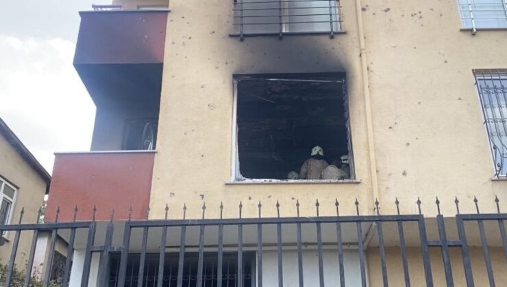 Ataşehir’de 5 katlı binada korkutan yangın