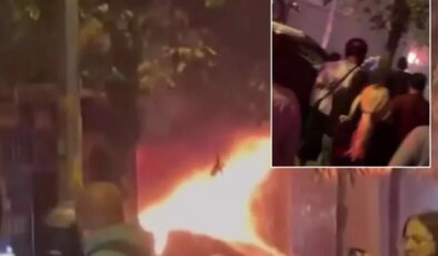 Bahçelievler korkutan anlar! Oto tamirhanede şiddetli patlama