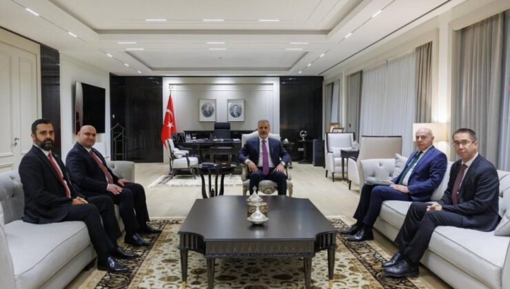 Bakan Fidan, Irak Türkmen Cephesi Başkanı Ağaoğlu ile görüştü