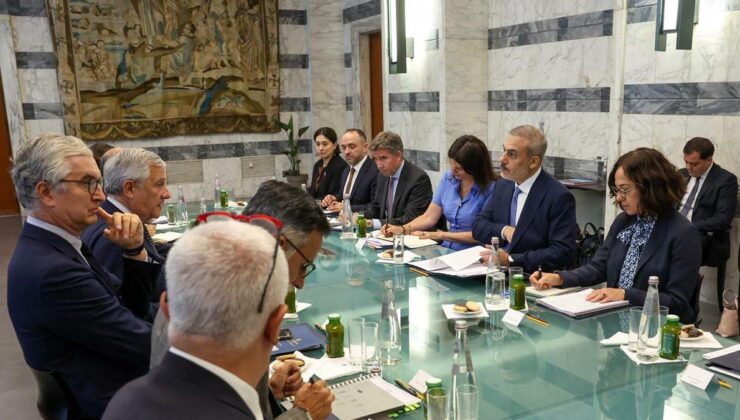 Bakan Hakan Fidan, İtalya Dışişleri Bakanı Tajani ile Roma'da görüştü