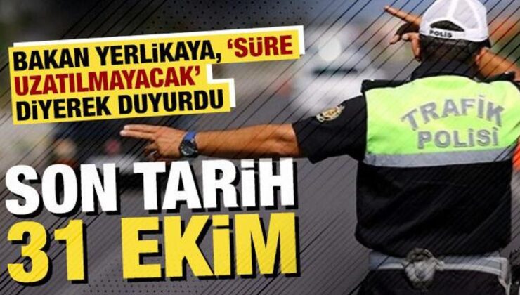 Bakan, ‘süre uzatılmayacak’ diyerek uyardı: ‘Eski tip ehliyetler için son tarih 31 Ekim’