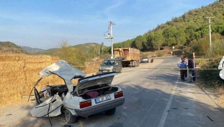 Bigadiç’te trafik kazası; 1 ölü