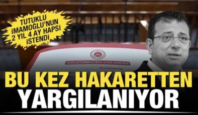 Bu kez ‘hakaret’ten yargılanıyor! Ekrem İmamoğlu’nun 2 yıl 4 aya kadar hapsi istendi