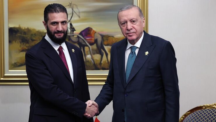Cumhurbaşkanı Erdoğan, Suriye Cumhurbaşkanı Ahmed Şara ile görüştü