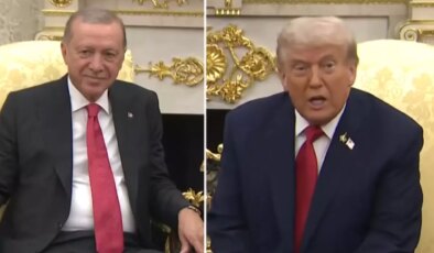 Cumhurbaşkanı Erdoğan’ı ağırlayan Trump’tan ilk sözler: Bu adama çok saygı duyuyorum
