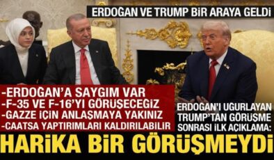 Dünyanın gözü bu zirveye kilitlendi! Erdoğan-Trump görüşmesi bitti: Trump’tan açıklama!
