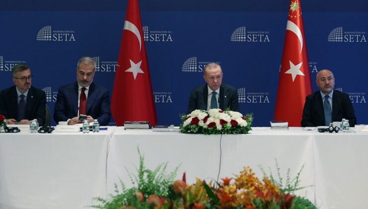 Erdoğan ABD'li düşünce kuruluşlarıyla görüştü