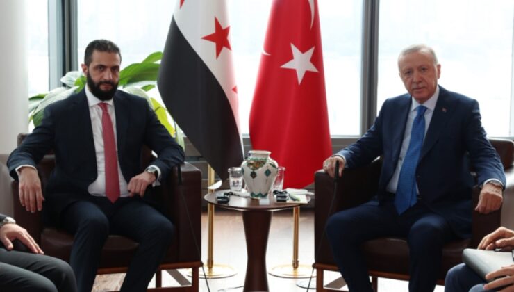 Erdoğan ile Şara ABD'de bir araya geldi