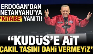 Erdoğan TEKNOFEST’te: Kudüs-ü Şerif’e ait tek bir çakıl taşını dahi vermeyiz