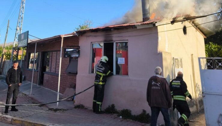 Erzincan'da 'tandırevi'nde yangın