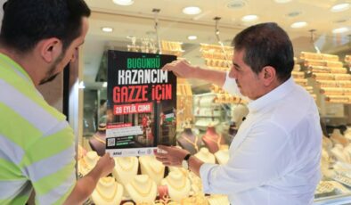 Esenlerli esnaf ve vatandaşlardan Gazze dayanışması