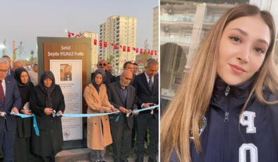 Geçtiğimiz yıl şehit edilmişti! Şeyda Yılmaz’ın ismi parka verildi