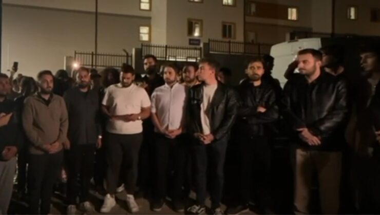 Gölbaşı KYK Yurdu'nda kalan öğrencilerden eylem