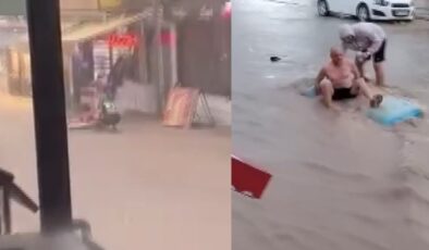 Görüntüler Türkiye'den! Bikiniyi mayoyu giyip kendilerini sulara bıraktılar