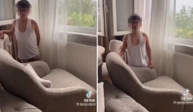 Görüntüye tepki yağıyor: Bir anne evladına böyle şaka yapar mı?