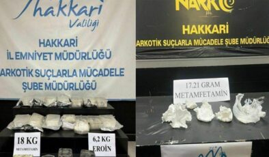 Hakkari’de 26 Kilo uyuşturucu madde ele geçirildi