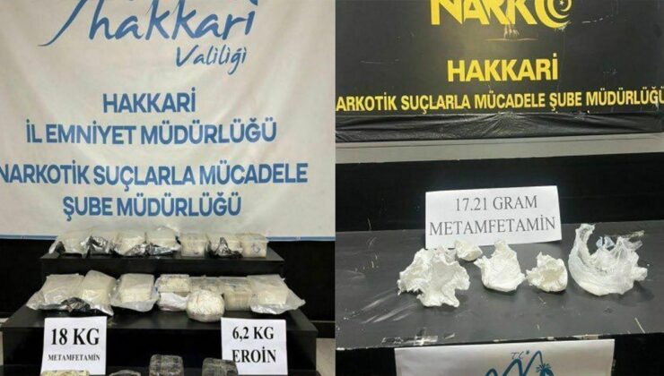 Hakkari’de 26 Kilo uyuşturucu madde ele geçirildi