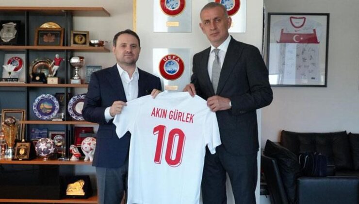 İstanbul Cumhuriyet Başsavcısı Akın Gürlek, TFF Başkanı Hacıosmanoğlu’nu ziyaret etti