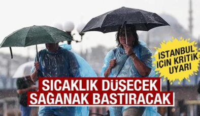 İstanbul’a kuvvetli sağanak geliyor! Valilik saat verip uyardı: Dikkatli olun!