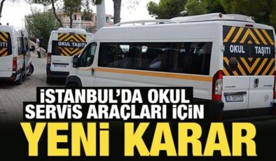 İstanbul’da okul servis araçları için yeni karar
