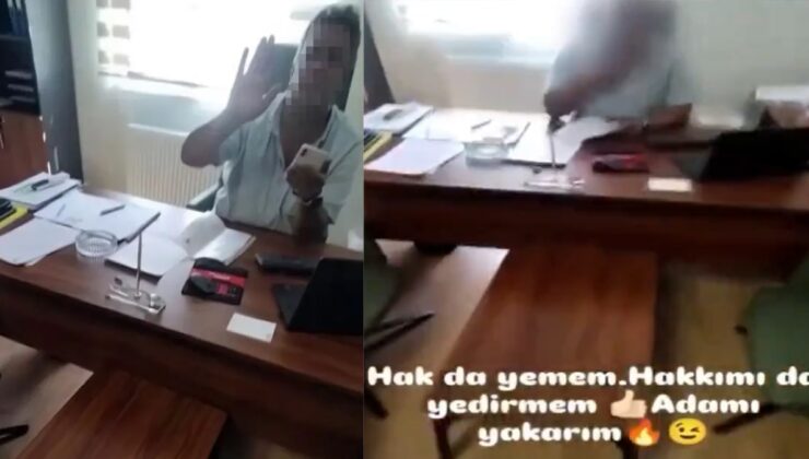 İşten çıkarılan kadın amirinin üzerine sıcak su döküp o anları kayda aldı