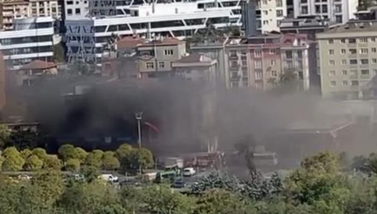 Kağıthane'de iş yerinde yangın