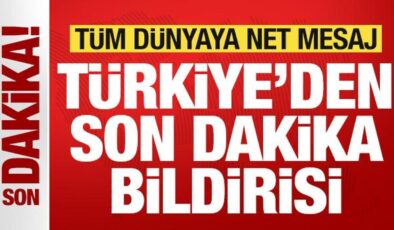 Kritik MGK toplantısı sonrası Türkiye’den son dakika bildirisi! Tüm dünyaya mesaj