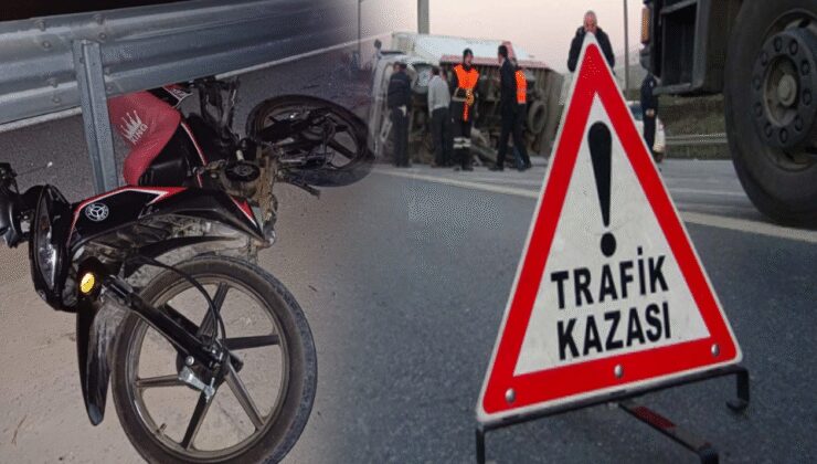 Kütahya'da bariyere çarpan motosikletin sürücüsü öldü