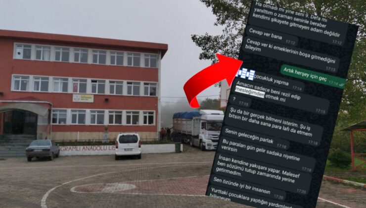 Liseden mezun olunca müdür yardımcısıyla arasındaki skandal mesajları paylaştı