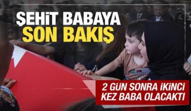 Manisa şehidini gözyaşlarıyla uğurladı! 2 gün sonra ikinci kez baba olacaktı…