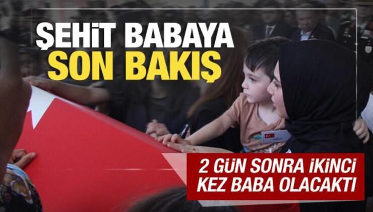 Manisa şehidini gözyaşlarıyla uğurladı! 2 gün sonra ikinci kez baba olacaktı…