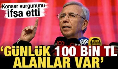 Mansur Yavaş konserlerdeki büyük vurgununu ifşa etti: Günde 100 bin TL alanlar var