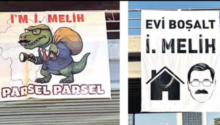 Melih Gökçek'e pankart tarifesi!