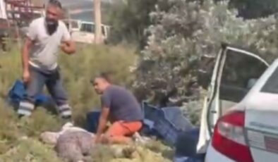 Mersin'de otomobil bahçede çalışan işçilerin arasına daldı: Ölü ve yaralılar var