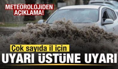 Meteorolojiden son dakika açıklaması! Çok sayıda il için uyarı