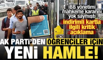 Öğrencilerin indirimli ulaşım kartı ile ilgili AK Parti’den yeni hamle!