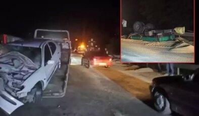 Otomobil traktör römorkuna çarptı! Bilanço ağır