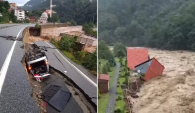 Selin vurduğu 4 şehre "turuncu " kodlu uyarı! Dere taştı, köprü çöktü, yollar kapandı…