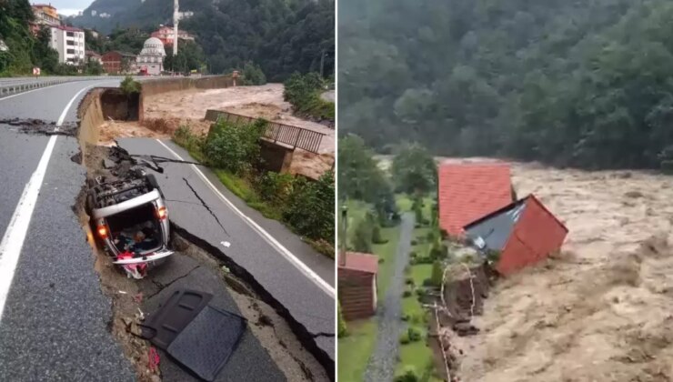 Selin vurduğu 4 şehre "turuncu " kodlu uyarı! Dere taştı, köprü çöktü, yollar kapandı…