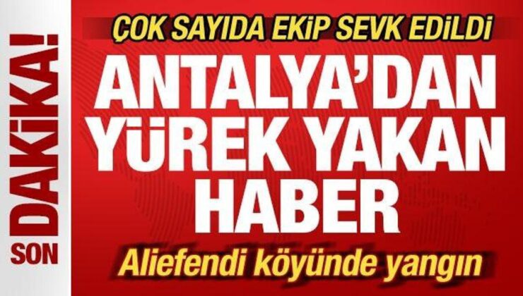 Son dakika: Antalya’da yürek yakan haber! Çok sayıda ekip sevk edildi! Elektrikler kesildi