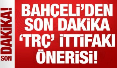 Son Dakika: Devlet Bahçeli’den son dakika ‘TRÇ’ ittifakı önerisi!