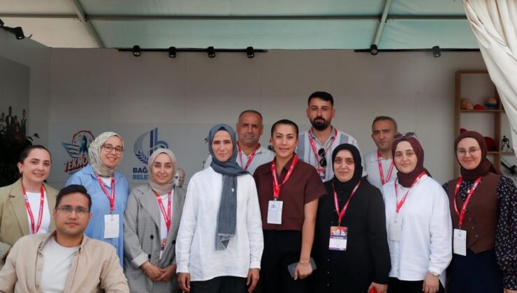 Sümeyye Erdoğan Bayraktar, Bağcılar Belediyesi Engelliler Sarayı standını ziyaret etti
