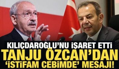 Tanju Özcan’dan ‘istifam cebimde’ mesajı! Kılıçdaroğlu’nu işaret etti