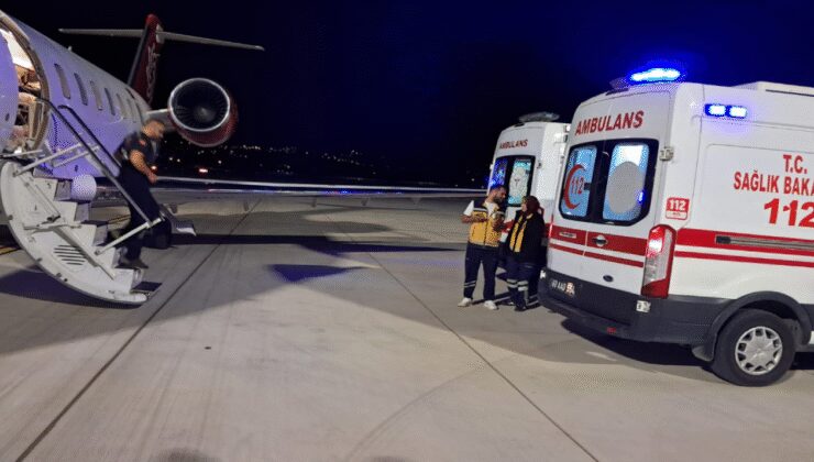 Tokat'ta ambulans uçak 4,5 aylık bebek için havalandı