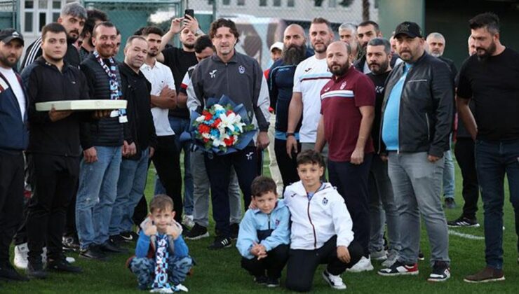 Trabzonspor’a taraftar gruplarından baklavalı moral ziyareti